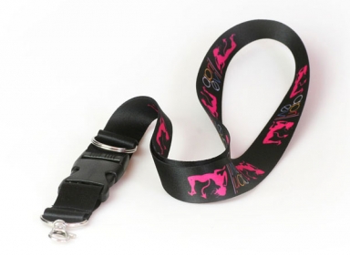 Heat transfer printed lanyard