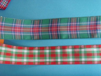 Christmas decorative plaid ribbon