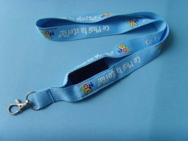 Logo Customize Polyester Mobile Lanyards