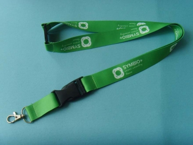 polyester green printed lanyards