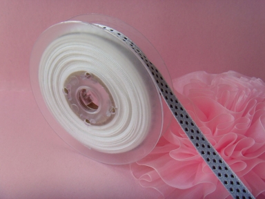 Dots polyester jacquard ribbon