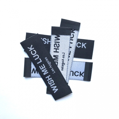 garment accessory woven label